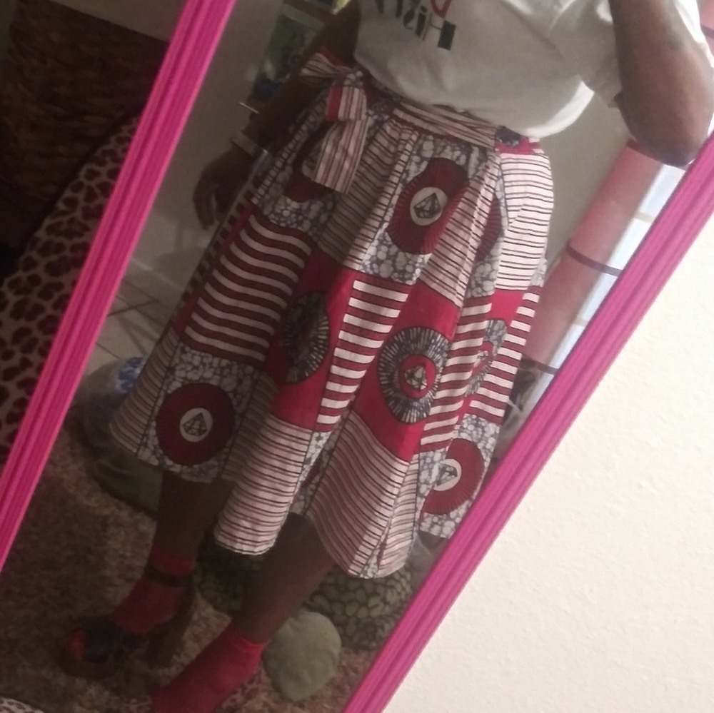 Short african print skirt worn once